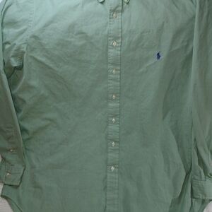 Ralph Lauren Men's Sage Green Dress Shirt
